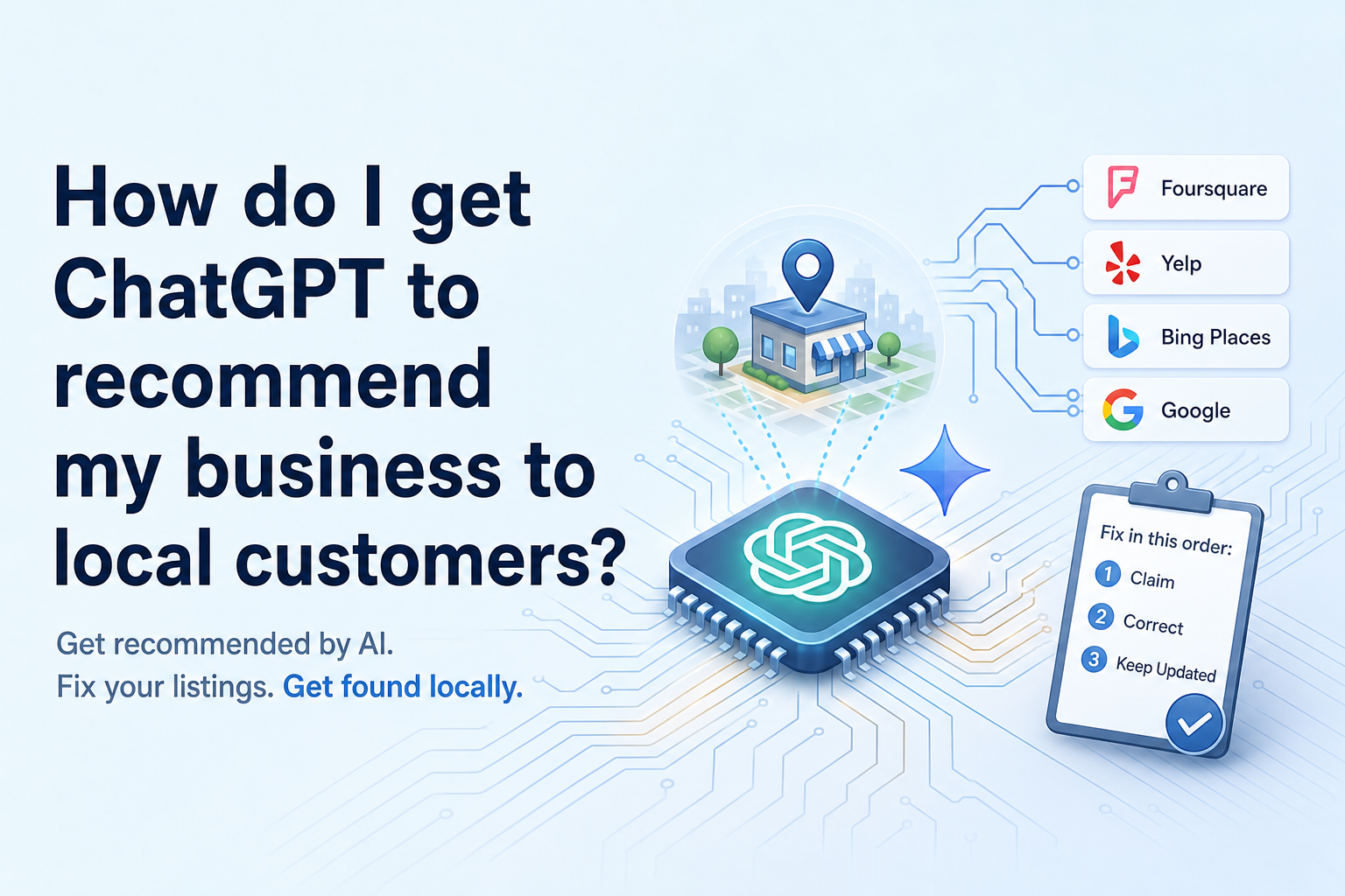 Featured image for “How do I get ChatGPT to recommend my business to local customers?”